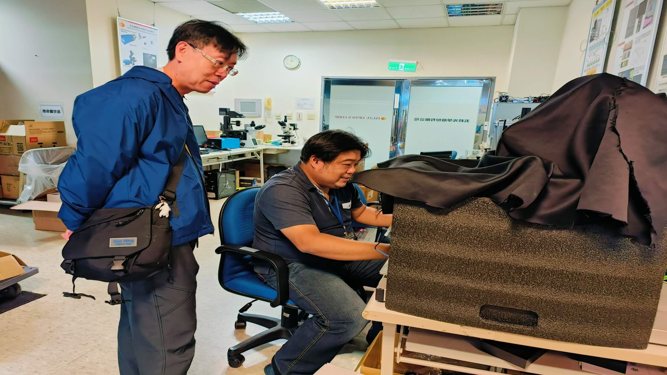 友達劉先生來訪測試