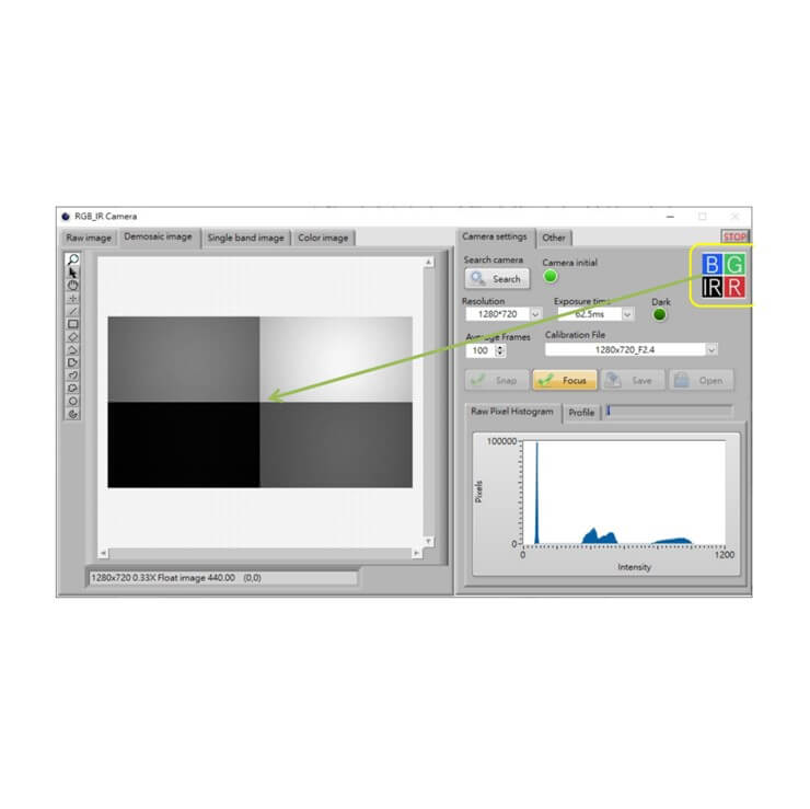 IOC RGB-IR camera